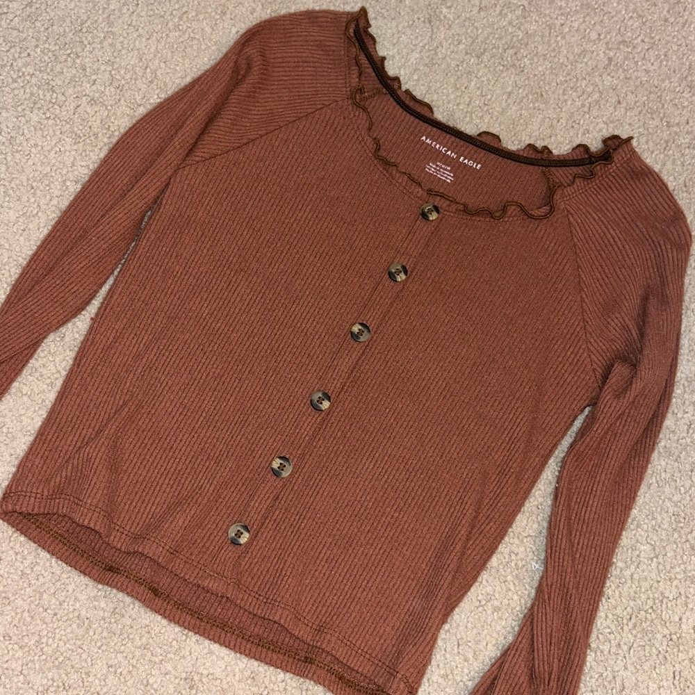 Burnt orange long sleeve